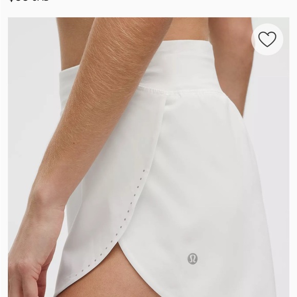 lululemon athletica White Athletic Shorts - Picture 1 of 6